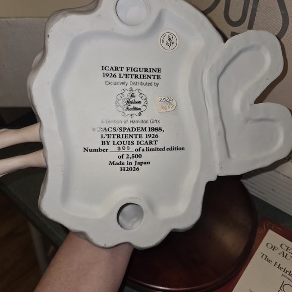 Louis Icart L'Etriente 1926 Figurine Heirloom Tradition #309/2500 w Cert - Picture 11 of 16